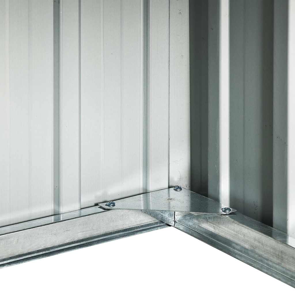 vidaXL Capanno per Robot Tosaerba 92x97x63 cm Acciaio Zincato Grigio - Image 7 of 8