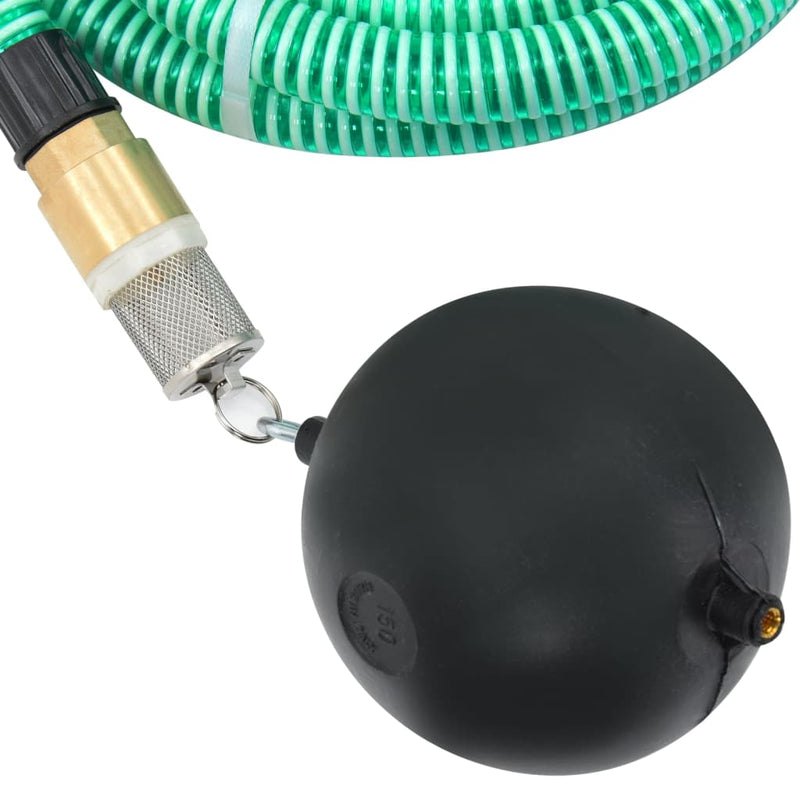 vidaXL PVC Suction Hose with Brass Fittings, 3 m - Green - Image 49 of 65