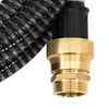 vidaXL Tubo di Aspirazione con Raccordi in Ottone Nero 1,1" 10 m PVC - Image 2 of 6