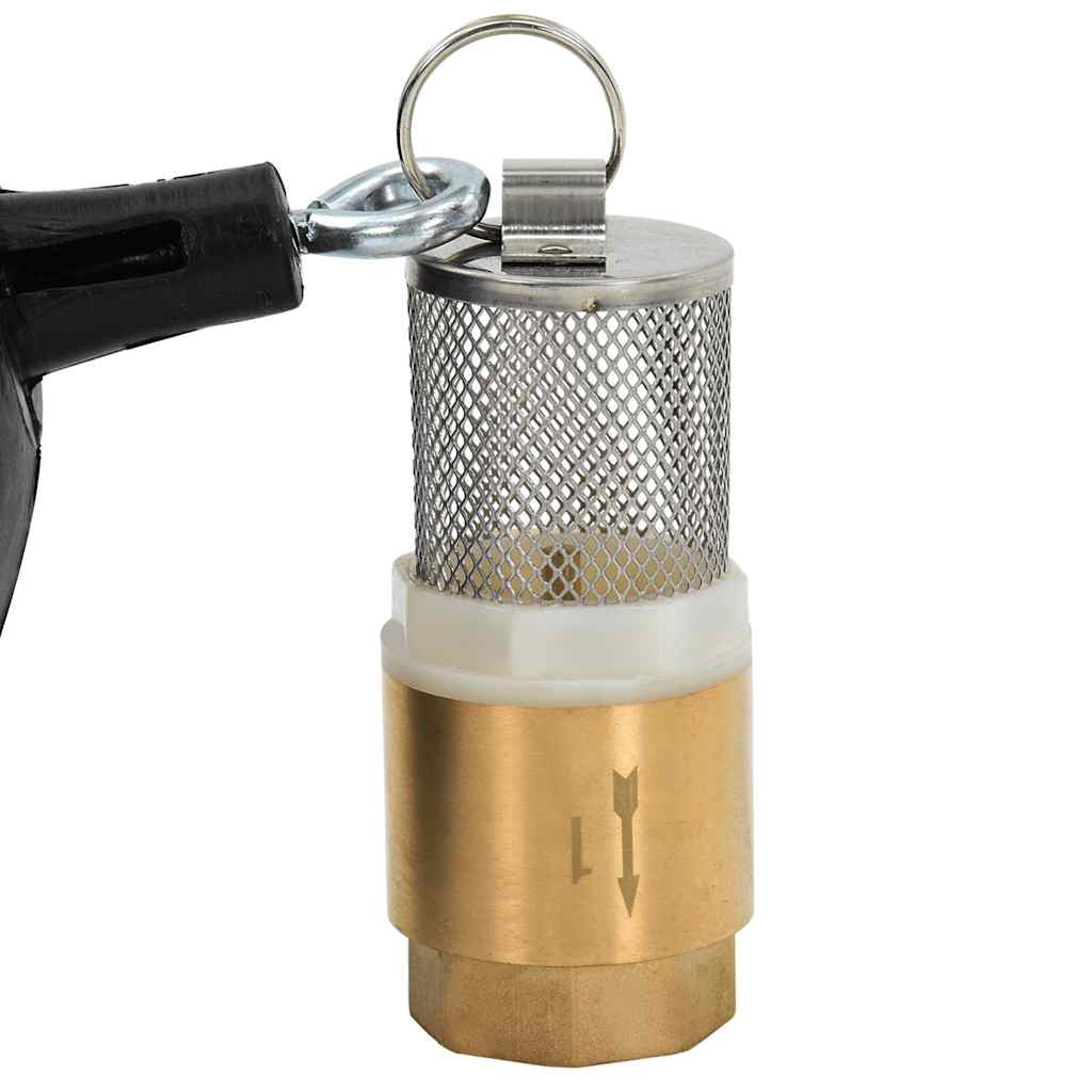 vidaXL Tubo di Aspirazione con Raccordi in Ottone Nero 1,1" 10 m PVC - Image 5 of 6