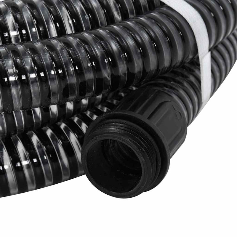 vidaXL Tubo di Aspirazione in PVC con Raccordi in Ottone 7 m x 29 mm Nero - Image 12 of 61