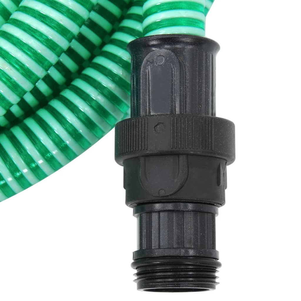 vidaXL PVC Suction Hose with Brass Fittings, 3 m - Green - Image 7 of 65