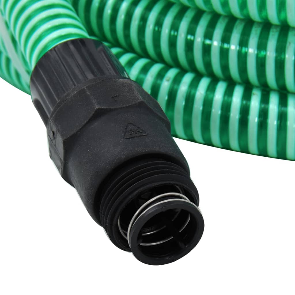 vidaXL PVC Suction Hose with Brass Fittings, 3 m - Green - Image 39 of 65