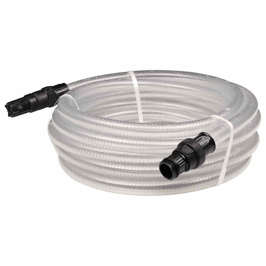 Tubo Flessibile di Aspirazione con Connettori in PVC Trasparente, 10 m - immagine 1 | SolPatio