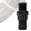 Tubo Flessibile di Aspirazione con Connettori in PVC Trasparente, 10 m - immagine 6 | SolPatio - Image 6 of 7