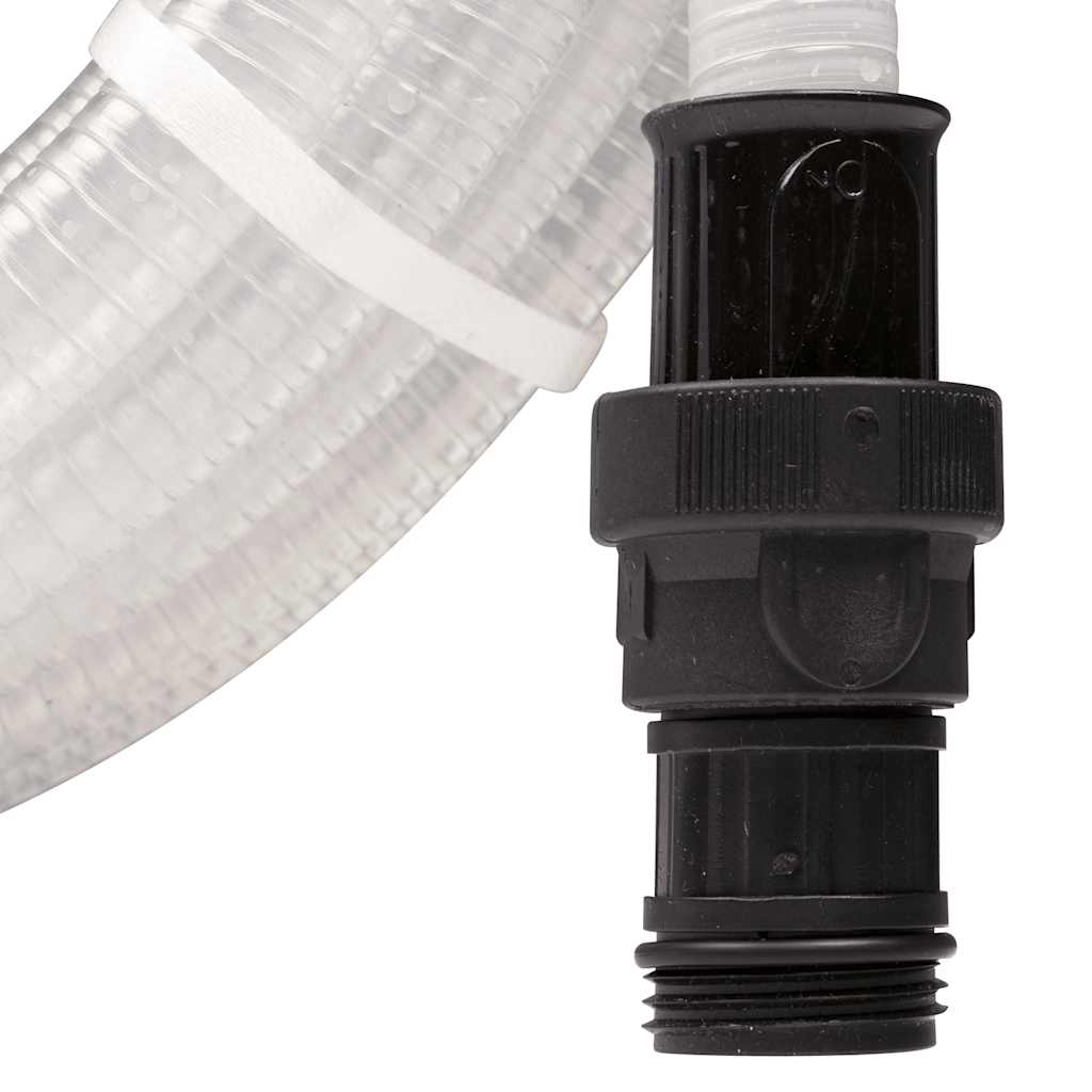 Tubo Flessibile di Aspirazione con Connettori in PVC Trasparente, 10 m - immagine 6 | SolPatio - Image 6 of 7