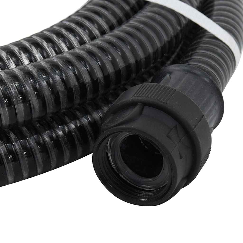 Tubo di Aspirazione in PVC con Raccordi in Ottone 7 m x 1" Nero - Image 9 of 20