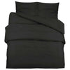 vidaXL Set Copripiumino Nero 200x200 cm in Microfibra Leggera - Image 2 of 7