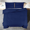 vidaXL Set Copripiumino Blu Marino 220x240 cm in Microfibra Leggera - Image 4 of 7