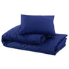 vidaXL Set Copripiumino Blu Marino 135x200 cm in Microfibra Leggera - Image 5 of 7