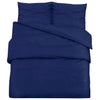 vidaXL Set Copripiumino Blu Marino 200x220 cm in Microfibra Leggera - Image 2 of 7