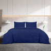 vidaXL Set Copripiumino Blu Marino 200x220 cm in Microfibra Leggera - Image 3 of 7