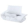 vidaXL Set Copripiumino Bianco 155x220 cm in Microfibra Leggera - Image 5 of 7