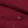 vidaXL Set Copripiumino Bordeaux 220x240 cm in Microfibra Leggera - Image 6 of 7