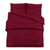 vidaXL Set Copripiumino Bordeaux 260x240 cm in Microfibra Leggera - Image 2 of 7