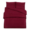 vidaXL Set Copripiumino Bordeaux 155x220 cm in Microfibra Leggera - Image 2 of 7