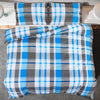 vidaXL Set Copripiumino Blu e Grigio 240x220 cm in Cotone - Image 4 of 7