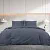 vidaXL Set Copripiumino Antracite 135x200 cm in Cotone - Image 3 of 7