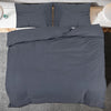 vidaXL Set Copripiumino Antracite 135x200 cm in Cotone - Image 4 of 7