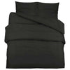 vidaXL Set Copripiumino Nero 240x220 cm in Cotone - Image 7 of 29