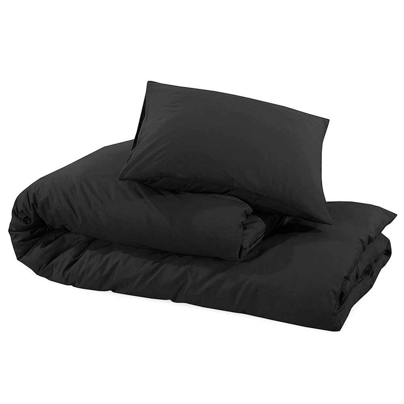 vidaXL Set Copripiumino Nero 240x220 cm in Cotone - Image 23 of 29