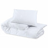 vidaXL Set Copripiumino Bianco 200x220 cm in Cotone - Image 5 of 7