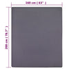 vidaXL Lenzuola con Angoli Jersey 2 pz Antracite 160x200 cm Cotone - Image 4 of 4