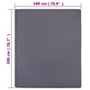 vidaXL Lenzuolo con Angoli Jersey Antracite 180x200 cm Cotone - Image 4 of 4