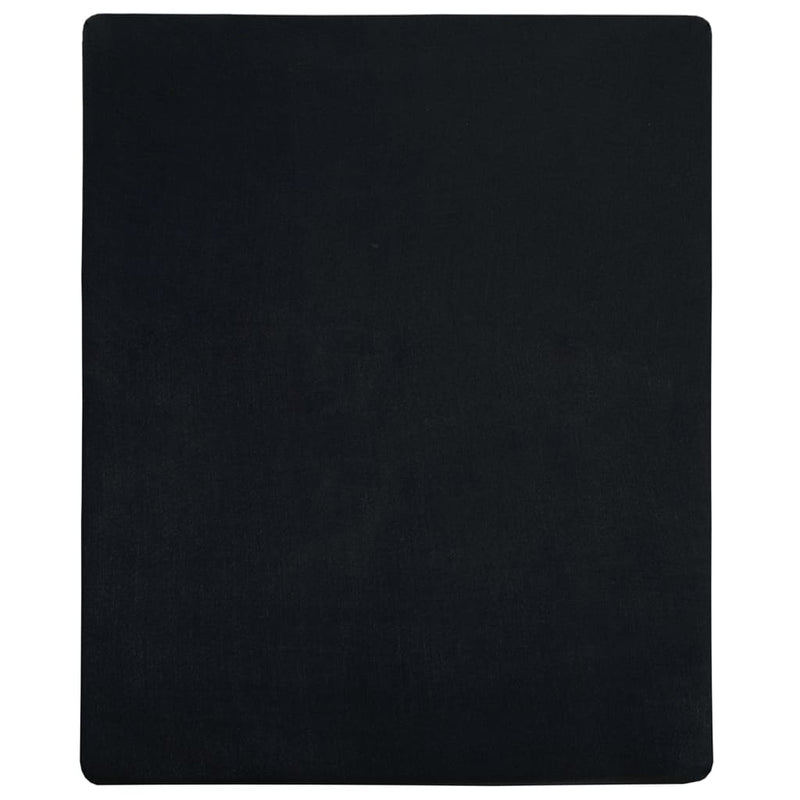 vidaXL Lenzuola con Angoli Jersey 100% Cotone 90x200 cm Nero (2pz) - Image 9 of 20