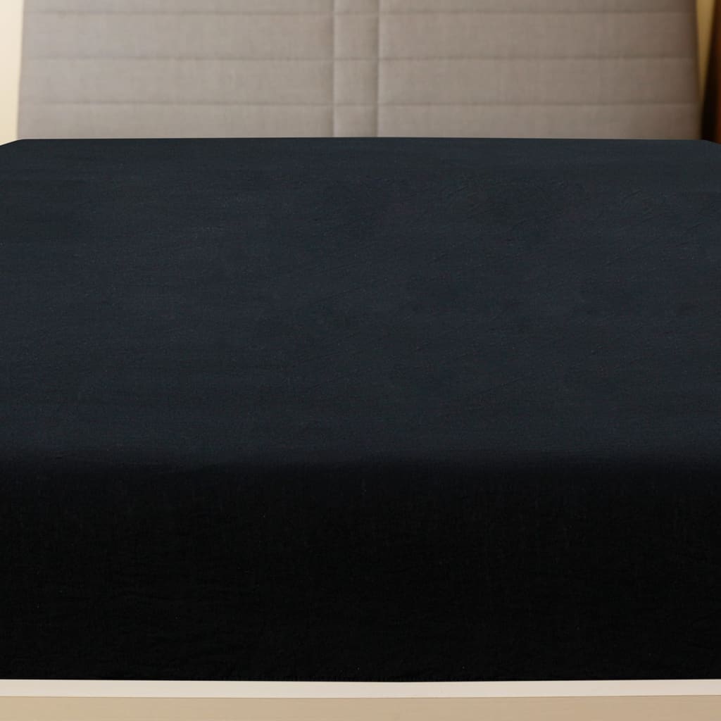 vidaXL Lenzuola con Angoli Jersey 100% Cotone 90x200 cm Nero (2pz) - Image 15 of 20