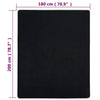 vidaXL Sábana Bajera Jersey Negra 100x200 cm Algodón - Image 16 of 16