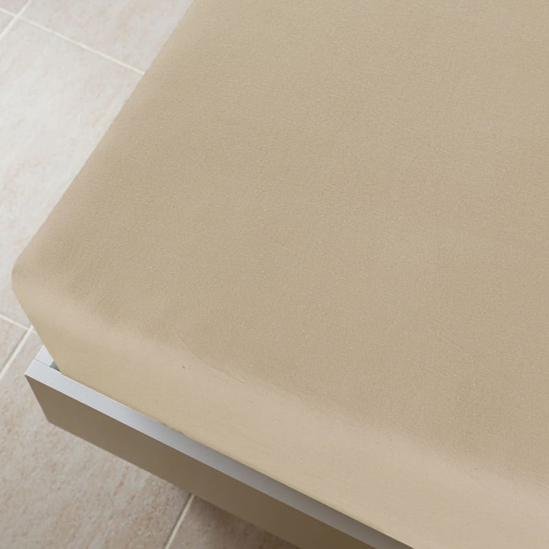 vidaXL Lenzuolo con Angoli Jersey Tortora 100x200 cm Cotone - Image 2 of 2