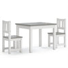 vidaXL Set Tavolo e Sedie per Bambini 3 Pezzi Bianco e Grigio in MDF - Image 2 of 8