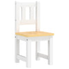 vidaXL Set Tavolo e Sedie per Bambini 4 Pezzi Bianco e Beige in MDF - Image 4 of 8