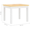 vidaXL Set Tavolo e Sedie per Bambini 4 Pezzi Bianco e Beige in MDF - Image 8 of 8