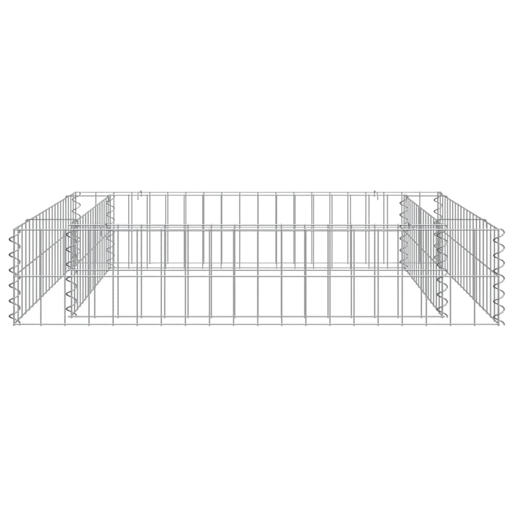 vidaXL Gabbione Letto Rialzato in Acciaio Zincato 100x100x20 cm - Image 3 of 7