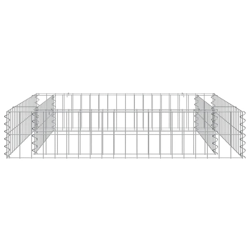 vidaXL Gabbione Letto Rialzato in Acciaio Zincato 100x100x20 cm - Image 3 of 7