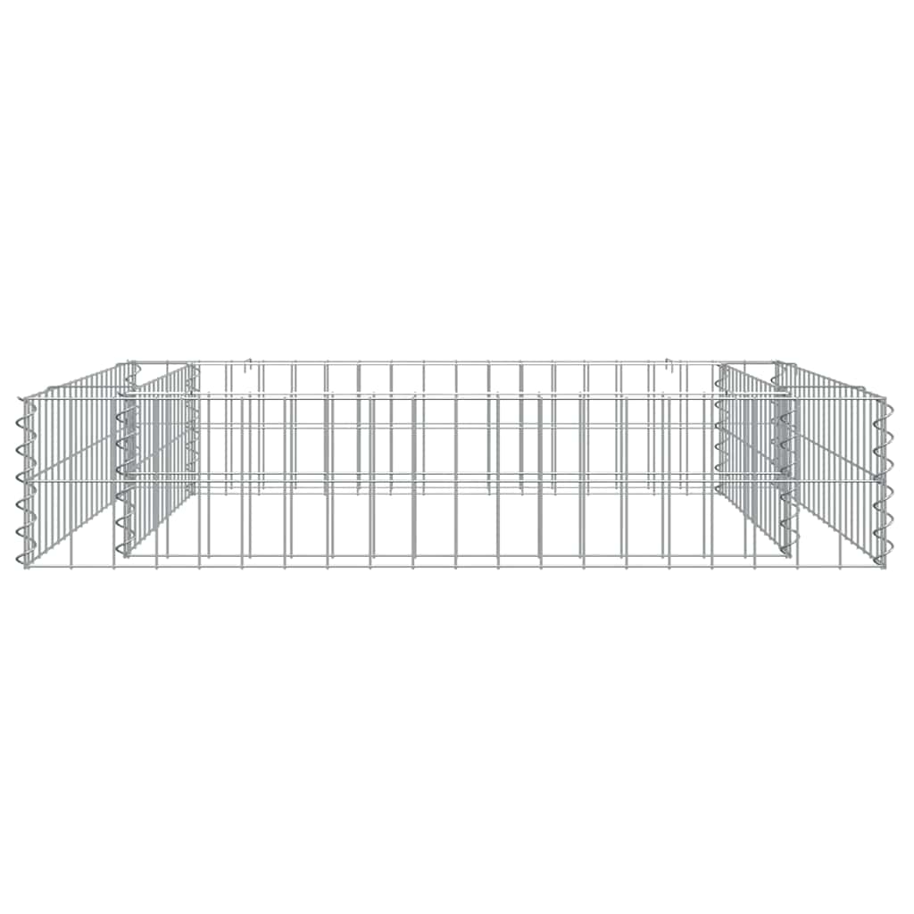vidaXL Gabbione Letto Rialzato in Acciaio Zincato 100x100x20 cm - Image 4 of 7