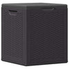 vidaXL Arcón de jardín de ratán PP 90 L 43x44x51 cm Negro - Image 3 of 19