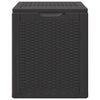 vidaXL Arcón de jardín de ratán PP 90 L 43x44x51 cm Negro - Image 6 of 19