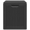 vidaXL Arcón de jardín de ratán PP 90 L 43x44x51 cm Negro - Image 7 of 19