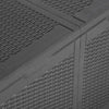 vidaXL Garden Storage Box PP Rattan Effect 180 L Black 80.5 x 44.5 x 51 cm - Image 6 of 10