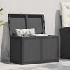 vidaXL Arcón de jardín de ratán PP 90 L 43x44x51 cm Negro - Image 2 of 19