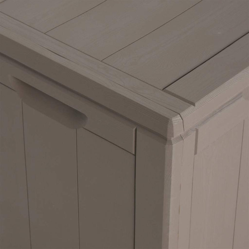 vidaXL Arcón de Jardín 180 L Marrón Aspecto Madera en PP 80,5 x 44,5 x 51 cm - Image 17 of 22