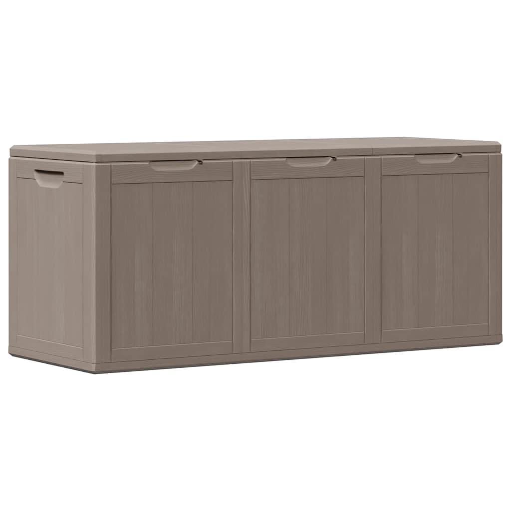 vidaXL Garden Storage Box, PP, 270 L, Brown, 118.5 x 44.5 x 51 cm - Image 2 of 11