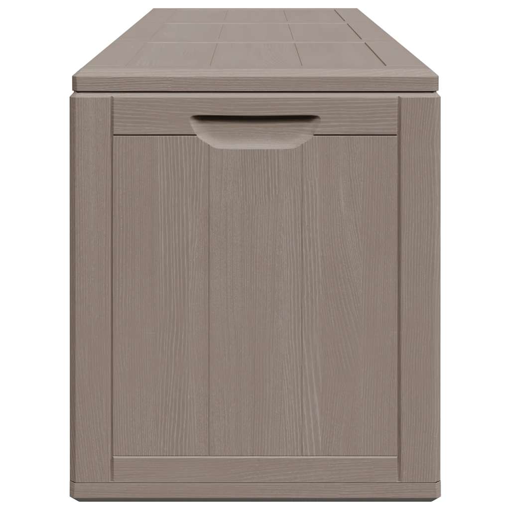 vidaXL Arcón de Jardín 180 L Marrón Aspecto Madera en PP 80,5 x 44,5 x 51 cm - Image 8 of 22