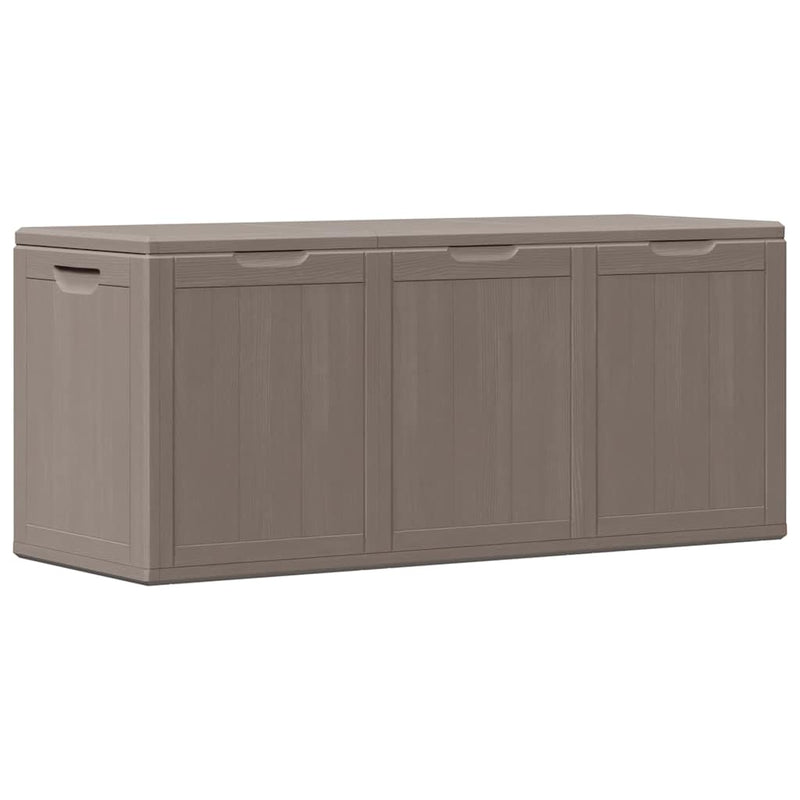 vidaXL Garden Storage Box, PP, 270 L, Brown, 118.5 x 44.5 x 51 cm - Image 5 of 11