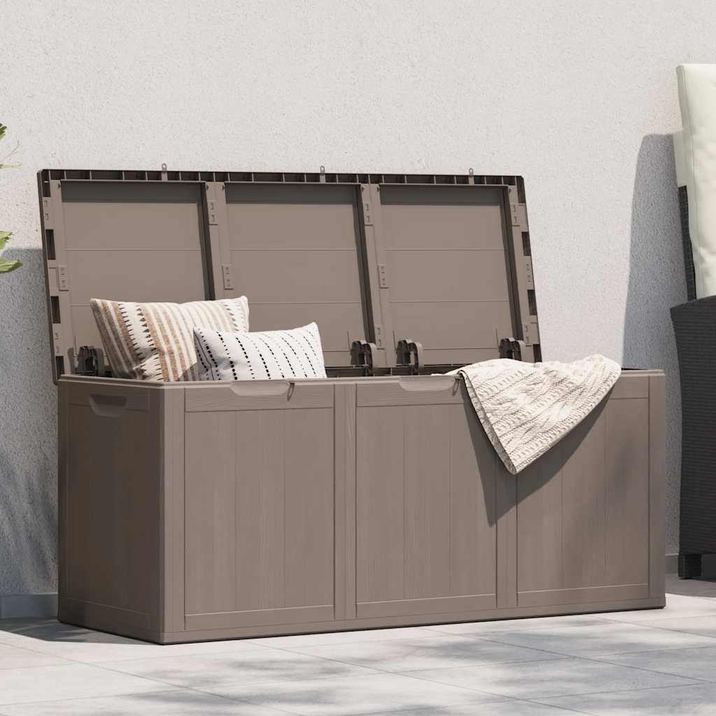 vidaXL Arcón de Jardín 180 L Marrón Aspecto Madera en PP 80,5 x 44,5 x 51 cm - Image 2 of 22