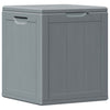 vidaXL Garden Storage Box, 90 L, 43x44x51 cm, Grey Wood-Effect PP - Image 4 of 18