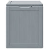 vidaXL Garden Storage Box, 90 L, 43x44x51 cm, Grey Wood-Effect PP - Image 5 of 18